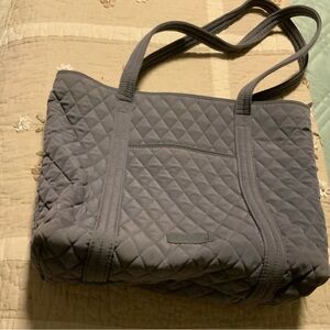 Vera Bradley Gray Quilted Tote Bag